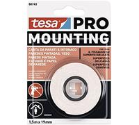 Cinta doble cara mounting pro pared pintada 1.5m x 19mm 66743 tesa