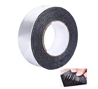 Cinta Impermeable Bituminosa, XiXiRan 50mm x 10m Cinta Autoadhesiva Cinta de Aluminio Adhesiva, Negro Rollo Adhesivo de Tela Asfáltica para Grieta, Piscina, Metal, Panel Compuesto de Aluminio