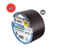 CINTA IMPERMEABLE TUBERIAS GSC EVOLUTION NEGRO - 30M PACK DE 2 UNIDADES