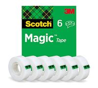 Cinta Mágica Scotch - 6 Rollos - 19 Mm X 33 M - Adhesivo Uso General - Reparación, Etiquetado y Sellado