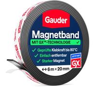 Cinta magnética autoadhesiva de alta resistencia, cinta magnética adhesiva (6 m x 20 mm)