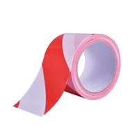 Cinta marcaje blanco y rojo 50mm x 33m
