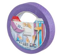cinta masking lila 50m x 25mm baja adhesividad para superficies delicadas