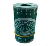 Cinta métrica de tubo de PVC, 1-6 pulgadas, medición directa (verde, 1 m)