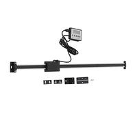 Cinta métrica lineal con pantalla LCD, unidades duales métricas e imperiales, alta precisión con resolución de 0,01 mm para tornos y fresadoras, base magnética con soporte de (0-600 mm)