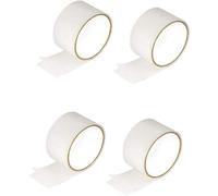 Cinta para reparación de mosquiteras Unyqoos® – 4 unidades, 5 x 200 cm, autoadhesiva, blanca, de fibra de vidrio – Para reparar mosquiteras de ventanas y puertas
