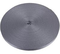 Cinta Persiana Gris 18 mm. Rollo 50 Metros - Color Gris Plomo | Cuerda de repuesto para Carretes de Persiana | Resiste los Rayos UV - Cinta Recogedor Persiana 18 mm x 50 metros