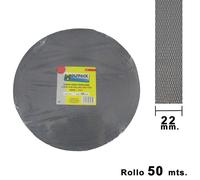 Cinta persiana wolfpack gris 22 mm. rollo 50 metros