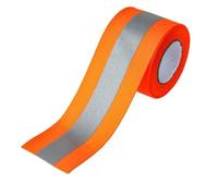 Cinta reflectante, Cinta reflectante for ropa, cinta de tela seguridad, tira decorativa for coser, Multicolor, 5cm x 1-10m(5cmx3m Red)