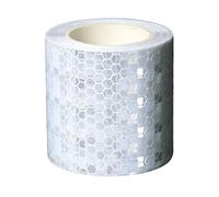 Cinta Reflectante, Pegatinas de Advertencia de Seguridad de Alta Visibilidad Impermeables, Cinta Reflectante Autoadhesiva Multicolor para Camiones, Bicicletas, Cascos y Seguri white 5cm×10m/2in×394in