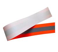 Cinta reflectante, Tamaños múltiples multicolores amonestadores del algodón reflexivo de la cinta tela ignífuga(Orange,5cmx50m)
