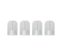 CINTACOR | Soporte adhesivo para Portavisillos Extensibles, Ganchos Barras de Cortina sin Taladrar. Accesorio para instalar tus cortinas sin hacer agujeros | 4 piezas | Blanco