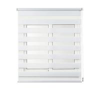 Cintacor - Stor Planet Estor enrollable Clip & fix noche & día, blanco, 120 x 180 cm