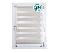 Cintacor - Stor Planet Estor enrollable Clip & Fix noche & día, lino, 150 x 180 cm