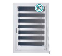 Cintacor - Stor Planet Estor enrollable Clip & Fix noche & día, plata, 120 x 180 cm