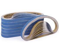 Cintas de lija, 13 x 457 mm, 40 unidades, grano 180