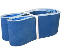 Cintas de lija de 100 x 915 mm - Juego de 10 unidades - Grano: 40/60/80/120/240 - Óxido de circonio - Para lijar/pulir - Material de lijado duradero - Papel de lija