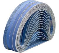 Cintas de lija de 9 x 533 mm, 20 unidades, grano 60, para lijadoras de banda