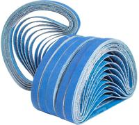 Cintas de lija de circonio-corindón, 10 x 330 mm, 30 unidades, para lijadoras de banda