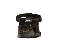 Cinturón de herramientas industrial ToolPack, 1 soporte fijo, soporte para martillo, acabado negro