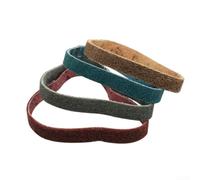 Cinturón de lijado de nylon de trabajo 533x30mm para pulir y desbarbar, tira abrasiva anti-estiramiento para la construcción (rojo)