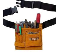 Cinturón para bolsa de herramientas, cinturón de herramientas de construcción, bolsa de herramientas de gran capacidad, piel sintética, ligero, cinturón de herramientas para electricista, actualiza tu