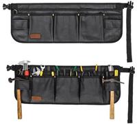 Cinturón para herramientas Unyqoos® – delantal corto de lona con 13 bolsillos, multifuncional para electricistas y jardineros, cinturón ajustable, color , 1 unidad