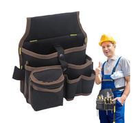 Cinturón Portaherramientas Bolsa De Trabajo Multibolsillos | Cinturón Organizador De Tela Oxford Para Carpinteros Electricistas Jardineros Con Porta Martillos Medidores Y Alicates