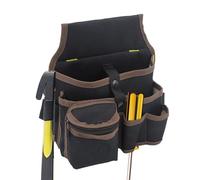 Cinturón portaherramientas, de trabajo - multibolsillos impermeable con cinturón para fontaneros jardineros carpinteros eléctricos con organización para destornilladores metro a