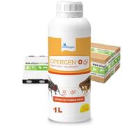 CIPERMETRINA 9,3% Insecticida-Acaricida Concentrado | Mosquitos, Moscas, Pulgas, Cucarachas, Ácaros, Garrapatas | 1L, Dosis: 10ml/L | CIPERGEN Pulverización, Nebulización o Termonebulización