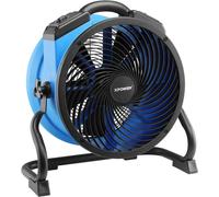 Circulador de aire – Ventilador de suelo azul y dispositivo de circulación de aire con 4 niveles de velocidad y ángulo de rotación ajustable