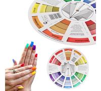 Circulo Cromatico,Ruedas de Colores,Círculo Cromático Maquillaje,Circulo Cromatico Acuarela,Círculo Cromático de Colores,para Pintura,Diseño y Maquillaje