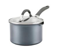 Circulon Scratch Defense - Cacerola antiadherente con tapa, 16 cm, 1,8 L, cacerola de inducción con tapa coladora y bordes de vertido, utensilios de cocina aptos para lavavajillas y horno, acabado de