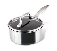 Circulon Scratch Defense - Cazo de acero inoxidable con extremo antiadherente: cacerola de 16 cm con tapa, apta para inducción y todas las cocinas