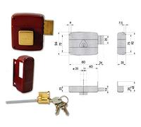 Cisa 0920234 50130-70-1 - Cerradura para aplicar cilindro despegado DX