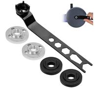 CiShow Llave de amoladora angular con placa de presión superior e inferior, llave combinada, llave inglesa, llave de pasador ajustable para amoladora angular, llaves de bolígrafo, sujetadores