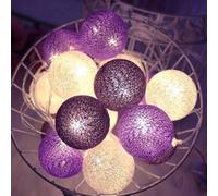 Ciskotu 3,3M Guirnalda Luces Interior 20 Bolas de Algodón Batería, Decoracion Habitacion Luces Adolescente,Guirnalda Luminosa Bolas Luces Navidad Interior para Balcón, Ventana, Fiesta, Boda, Navidad