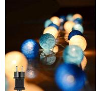 Ciskotu Guirnalda Luces Interior 20 Bolas de Algodón Batería, 3,3 m Luz Led para Habitación Mesa Estante Patio Cafetería Fiesta Boda