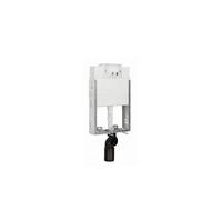Cisterna Empotrada Doble Descarga 52 cm SANFLUSH Unisan con Soporte Metálico - Placa en cromo wengué SQUARE