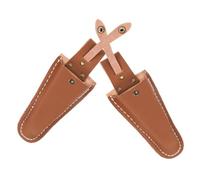 CIYODO Funda de Cuero para Tijeras de Podar de Vacuno, Ligera y Conveniente para Almacenar, 2 Piezas para Jardinería y Reparación Hogar