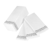 CIYODO Servilletas Desechables para Fiesta de Bodas en Color Plata, Hechas de Pulpa de Madera Seguras, Paquete de 25 Unidades para Eventos Elegantes y Entretenimiento Diario