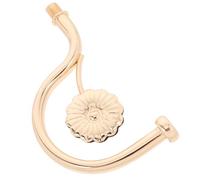 CIYODO Varilla Curva para Artefacto de Iluminación, Varilla de Bajada para Lámpara, Hierro Dorado, Curvada, para Lámparas de Pared y Techo, Decoración del Hogar y Pasillos