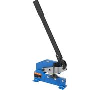 Cizalla manual de 8 pulgadas para cortar láminas de metal, máquina de corte de banco modelo HS-8 fabricada con material Q235, ideal para trabajos de artesanía con acero grueso, y prensa de rodillos de
