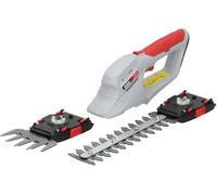 Cizalla para césped y Cortasetos inalámbricos Dedra 7,2 V, 2 en 1, batería 2000 mAh, Hoja de césped, 10 cm, Hoja Cortasetos 20 cm, Copa 8 mm, autonomía Aprox. 70 min