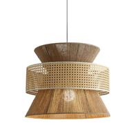 CJSLXGBL Lámpara Colgante De Mimbre E27, Lámparas Colgantes De Ratán, Pantalla De Mimbre Tejida, Lámpara De Techo Estilo Granja Industrial Boho para Sala De Estar E Isla De Cocina