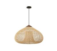 CJSLXGBL Lámparas Colgantes De Tejido De Ratán, Iluminación Colgante De Cesta, Lámpara De Estilo Chino Tejida A Mano, Lámpara Colgante Retro De Bambú, para Comedor, Cocina, Dormitorio con Isla