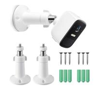 Clabby Gulfmew Soporte de Pared (paquete de 2), Compatible con Cámaras Eufycam/Arlo y Otras Cámaras con Rosca de 1/4", Giratorio 360° para Uso en Interiores y Exteriores, Blanco