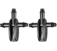 Claber D91141000 - Te 1/4" rainjet cardigan (10u) (Paquete de 2)