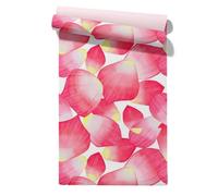 Claccis Kit Empapelar Pintado Autoadhesivo Elegante Pétalo Nature Naturaleza Rojo Papel Para Armarios de Cocina 45x500cm