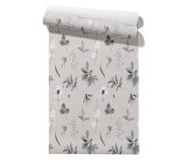 Claccis Papel Autoadhesivo Espejo Revestimiento PVC de Paredes Interior Malas Hierbas Elegant Retro Elegante Estilo Retro Papel Pintado Despegar Y Para Salpicaderos Cocina 45x300cm